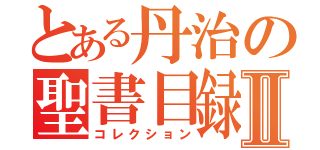 とある丹治の聖書目録Ⅱ（コレクション）