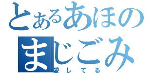 とあるあほのまじごみ（愛してる）