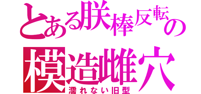 とある朕棒反転の模造雌穴（濡れない旧型）