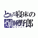 とある寝床の爆睡野郎（スリーパー）