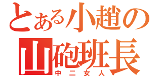 とある小趙の山砲班長（中二女人）