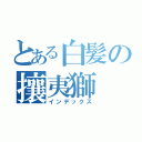 とある白髪の攘夷獅（インデックス）