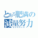 とある肥満の減量努力（エクササイズ）