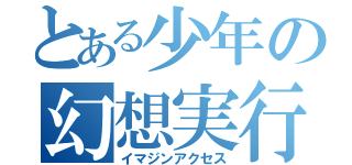 とある少年の幻想実行（イマジンアクセス）