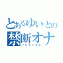 とあるゆいとの禁断オナニー（インデックス）