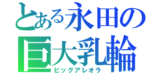 とある永田の巨大乳輪（ビッグアレオラ）