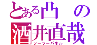 とある凸の酒井直哉（ソーラーパネル）