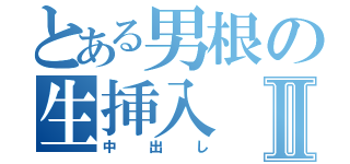 とある男根の生挿入Ⅱ（中出し）