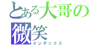 とある大哥の微笑（インデックス）