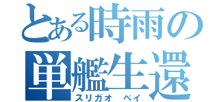 とある時雨の単艦生還（スリガオ　ベイ）