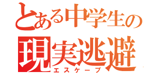 とある中学生の現実逃避（エスケープ）