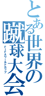 とある世界の蹴球大会（ＦＩＦＡワールドカップ）