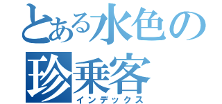 とある水色の珍乗客（インデックス）