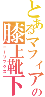 とあるマフィアの膝上靴下（ニーソックス）