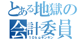 とある地獄の会計委員（１０ｋｇギンギン）