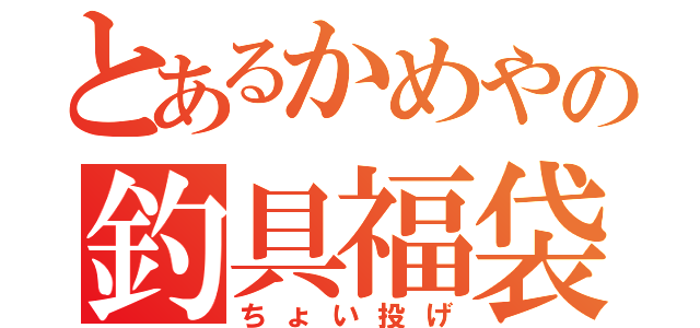 とあるかめやの釣具福袋（ちょい投げ）