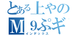 とある上やのＭ９ぷギャー（インデックス）