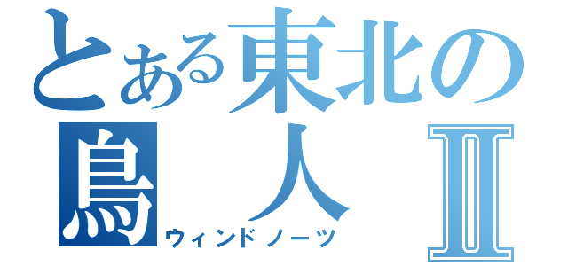 とある東北の鳥　人　間Ⅱ（ウィンドノーツ）