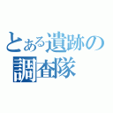 とある遺跡の調査隊（）