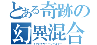 とある奇跡の幻異混合（イマジナリーイレギュラー）