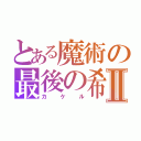 とある魔術の最後の希望Ⅱ（カケル）