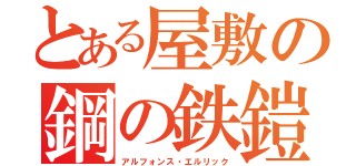 とある屋敷の鋼の鉄鎧（アルフォンス・エルリック）