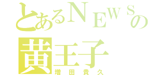 とあるＮＥＷＳの黄王子（増田貴久）