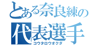 とある奈良練の代表選手（コウタロウオクダ）