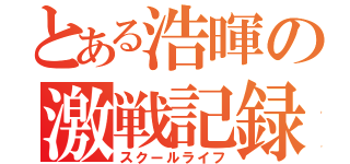 とある浩暉の激戦記録（スクールライフ）