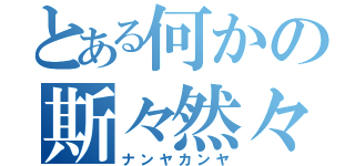 とある何かの斯々然々（ナンヤカンヤ）