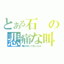 とある石の悲痛な叫び（俺はＭじゃねぇｗｗ）