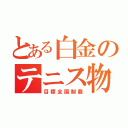 とある白金のテニス物語（目標全国制覇）