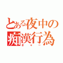 とある夜中の痴漢行為（きゃー）