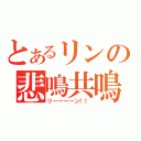 とあるリンの悲鳴共鳴（リーーーーン！！）