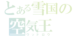 とある雪国の空気王（ウッドロウ）