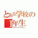 とある学校の１年生（カミシュウダン）