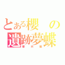 とある櫻の遺跡夢蝶（番外篇）