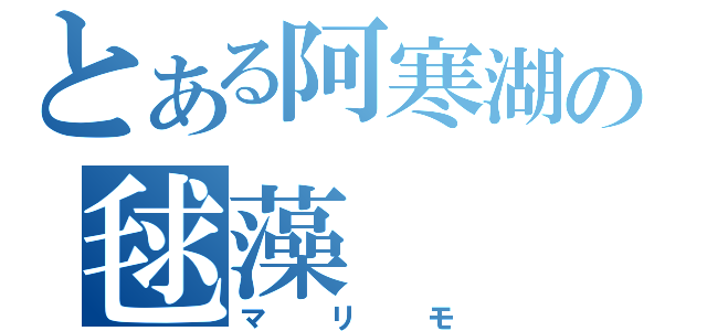 とある阿寒湖の毬藻（マリモ）