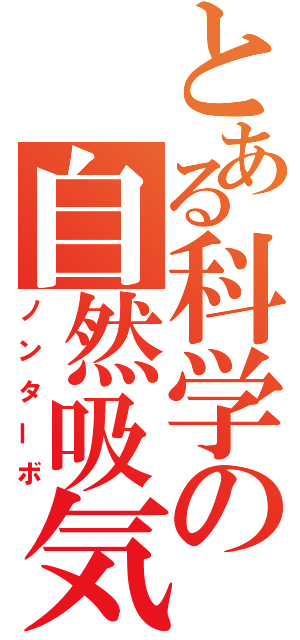 とある科学の自然吸気（ノンターボ）