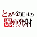 とある金正日の爆弾発射（テポドン）