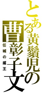 とある黄鬚児の曹彰子文（任城の威王）