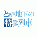 とある地下の特急列車（ＭＳＥ）