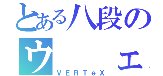 とある八段のウ  ェ  ル  テ  ク  ス（ＶＥＲＴｅＸ）