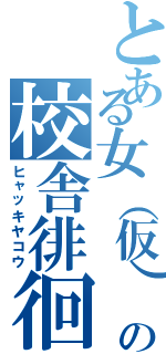 とある女（仮）の校舎徘徊（ヒャッキヤコウ）