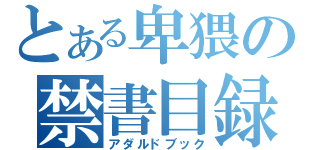 とある卑猥の禁書目録（アダルドブック）