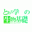 とある学の生物基礎（ミトコンドリア）