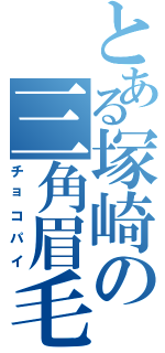 とある塚崎の三角眉毛（チョコパイ）