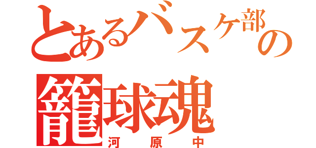 とあるバスケ部の籠球魂（河原中）