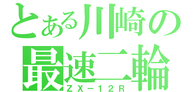 とある川崎の最速二輪（ＺＸ－１２Ｒ）