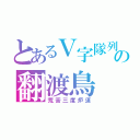 とあるＶ字隊列の翻渡鳥（荒苦三度炉須）